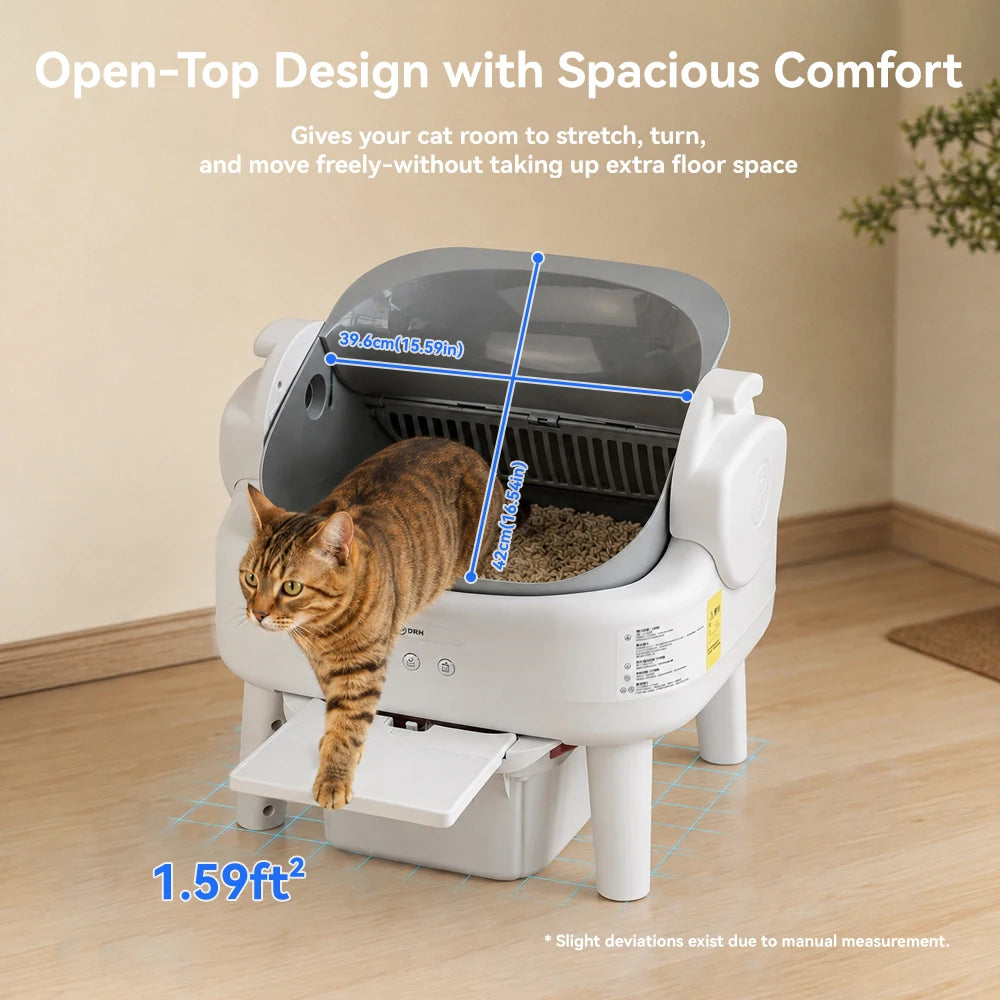 Automatic Cat Box Factory Wholesale Self Cleaning Automatic Cat Box Large Smart Cat Toilet Patented Anti-pinch