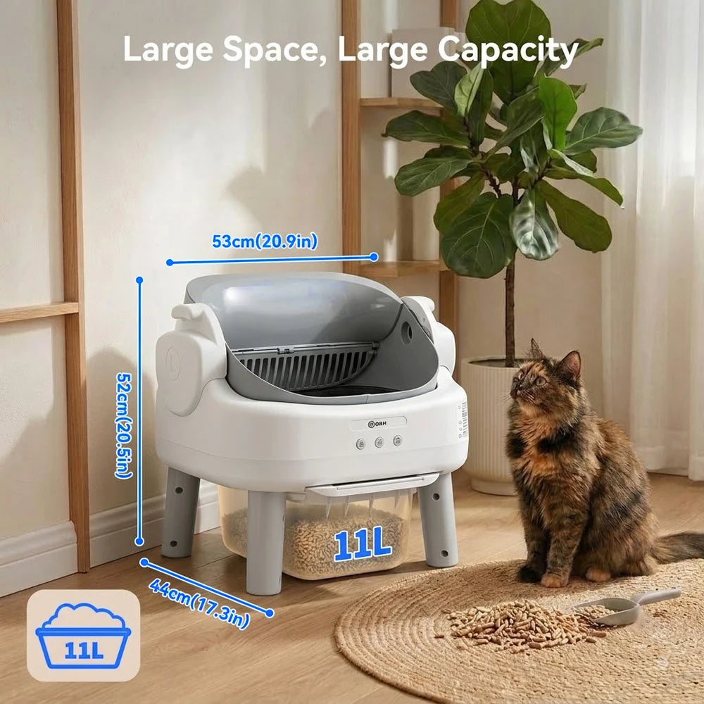 Automatic Cat Box Factory Wholesale Self Cleaning Automatic Cat Box Large Smart Cat Toilet Patented Anti-pinch