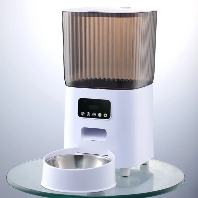 5L Automatic Cat Feeder, Smart Dog Food Dispenser, Single Bowl, Double Bowl And Button WIFI Video Model Are Available.