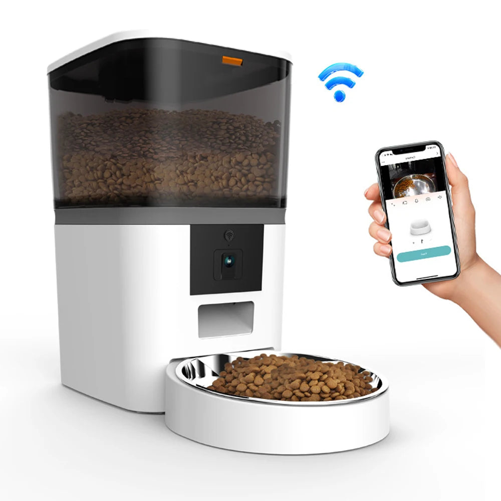 Double Meal Automatic Cat Feeder, Feeder With Video, Tuya WIFI Automatic Dog Feeder, Programmable Pet Feeder, Multiple Model