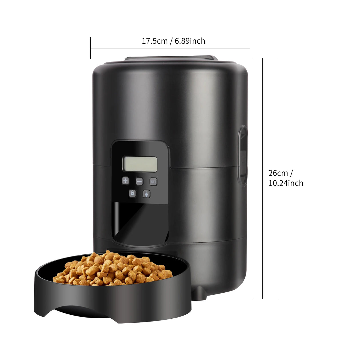 Cat Automatic Feeder 2L Cat Food Dispenser Smart Programmable Pet Feeder Recordable Dog Automatic Feede