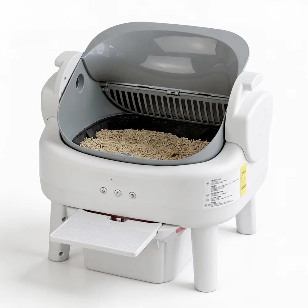 Automatic Cat Box Factory Wholesale Self Cleaning Automatic Cat Box Large Smart Cat Toilet Patented Anti-pinch