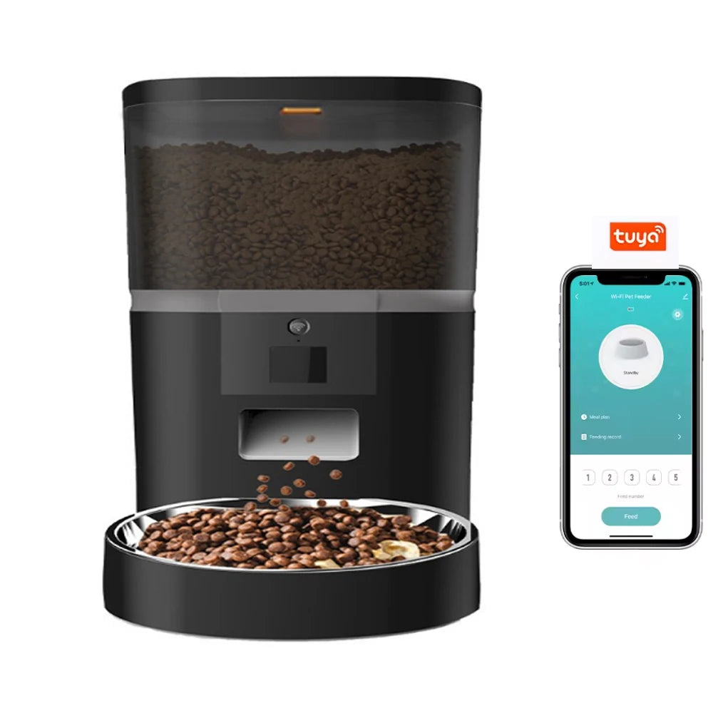 Double Meal Automatic Cat Feeder, Feeder With Video, Tuya WIFI Automatic Dog Feeder, Programmable Pet Feeder, Multiple Model